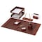 Dacasso Rustic Brown Leather 10-Piece Desk Set DF-3220 - alternate 1